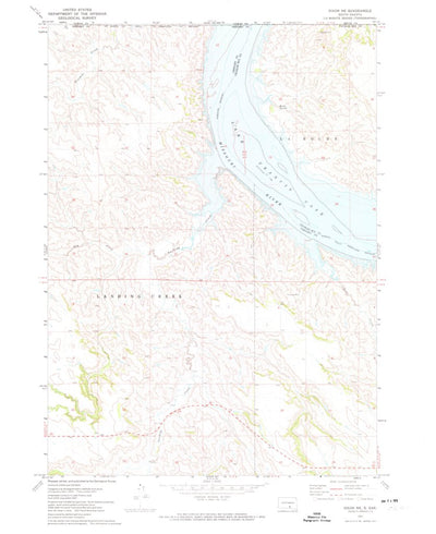 United States Geological Survey Dixon NE, SD (1971, 24000-Scale) digital map