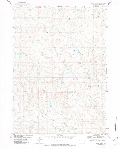 United States Geological Survey Dixon Ranch, WY (1981, 24000-Scale) digital map
