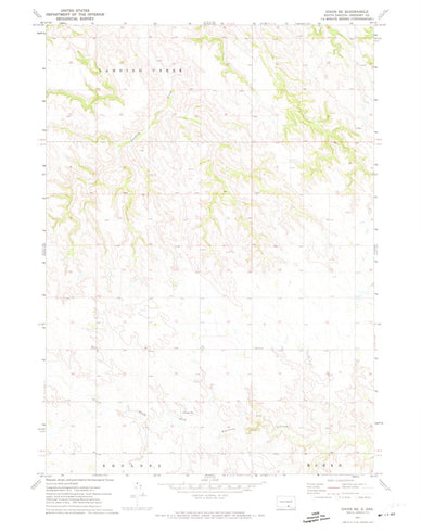 United States Geological Survey Dixon SE, SD (1971, 24000-Scale) digital map