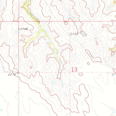 United States Geological Survey Dixon SE, SD (1971, 24000-Scale) digital map
