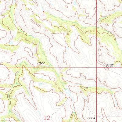 United States Geological Survey Dixon SE, SD (1971, 24000-Scale) digital map