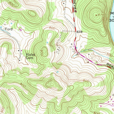 United States Geological Survey Dixon Springs, TN (1958, 24000-Scale) digital map