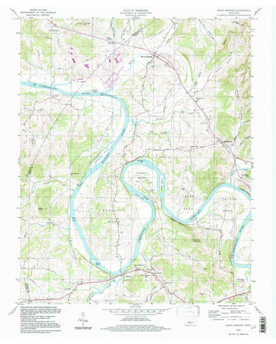 United States Geological Survey Dixon Springs, TN (1994, 24000-Scale) digital map