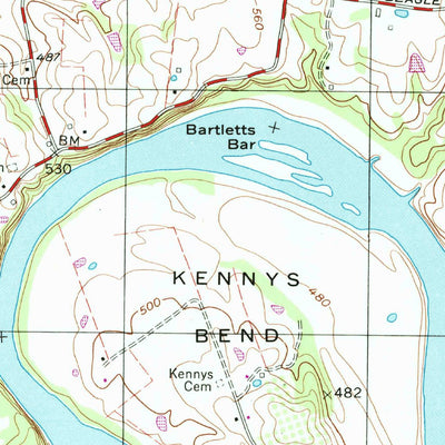 United States Geological Survey Dixon Springs, TN (1994, 24000-Scale) digital map