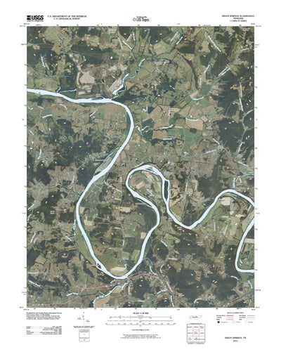 United States Geological Survey Dixon Springs, TN (2010, 24000-Scale) digital map