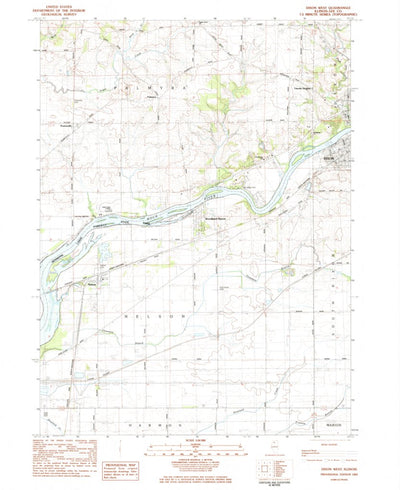 United States Geological Survey Dixon West, IL (1983, 24000-Scale) digital map
