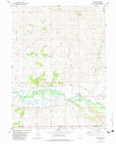 United States Geological Survey Dixon, WY-CO (1982, 24000-Scale) digital map