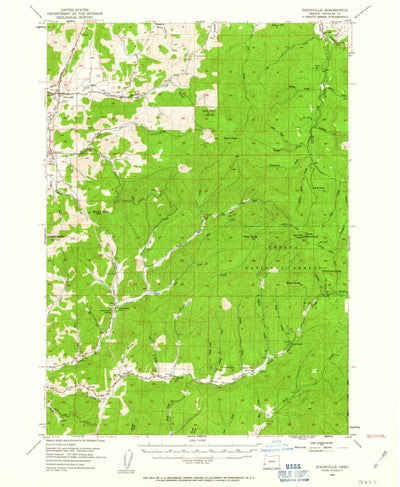 United States Geological Survey Dixonville, OR (1954, 62500-Scale) digital map