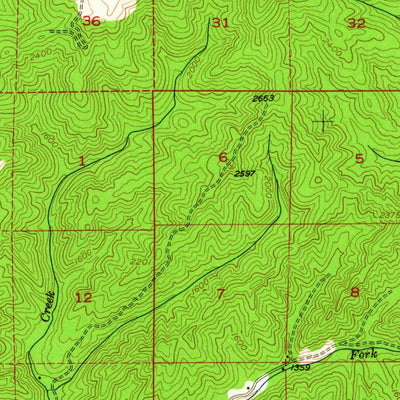 United States Geological Survey Dixonville, OR (1954, 62500-Scale) digital map