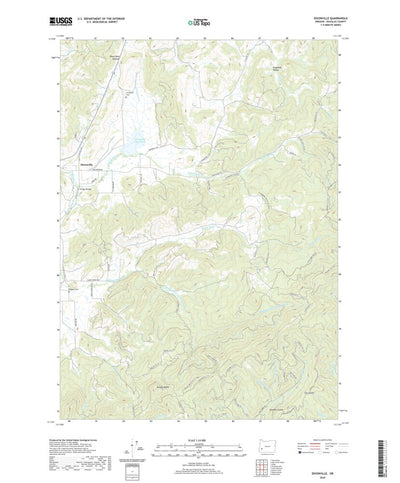 United States Geological Survey Dixonville, OR (2020, 24000-Scale) digital map