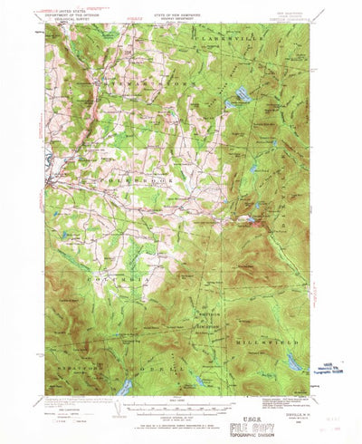 United States Geological Survey Dixville, NH-VT (1930, 62500-Scale) digital map