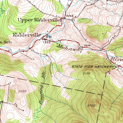 United States Geological Survey Dixville, NH-VT (1930, 62500-Scale) digital map
