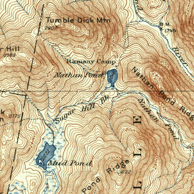United States Geological Survey Dixville, NH-VT (1934, 62500-Scale) digital map