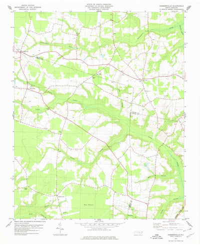 United States Geological Survey Dobbersville, NC (1978, 24000-Scale) digital map