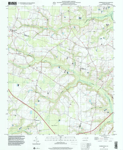 United States Geological Survey Dobbersville, NC (1997, 24000-Scale) digital map