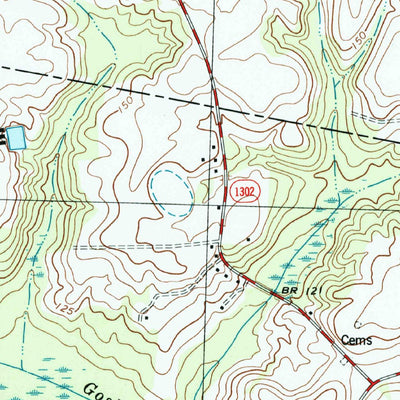 United States Geological Survey Dobbersville, NC (1997, 24000-Scale) digital map