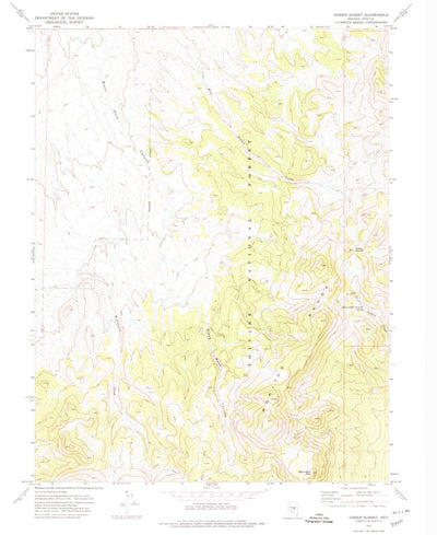 United States Geological Survey Dobbin Summit, NV (1971, 24000-Scale) digital map