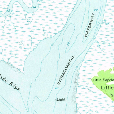 United States Geological Survey Doboy Sound, GA (1954, 24000-Scale) digital map