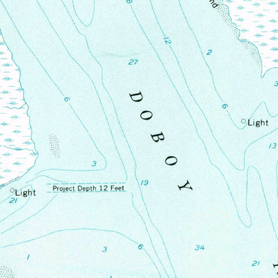 United States Geological Survey Doboy Sound, GA (1954, 24000-Scale) digital map