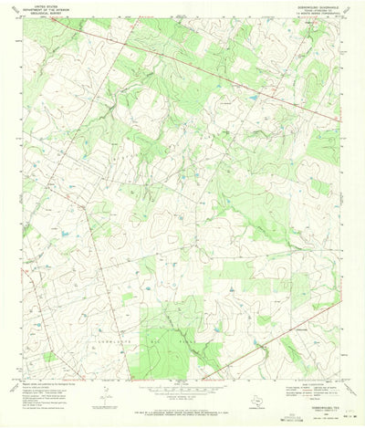 United States Geological Survey Dobrowolski, TX (1968, 24000-Scale) digital map