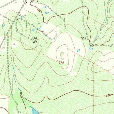 United States Geological Survey Dobrowolski, TX (1968, 24000-Scale) digital map