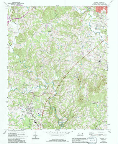 United States Geological Survey Dobson, NC (1971, 24000-Scale) digital map