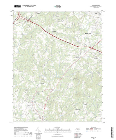 United States Geological Survey Dobson, NC (2022, 24000-Scale) digital map