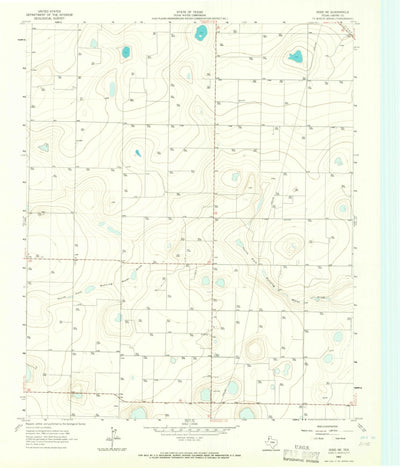 United States Geological Survey Dodd NE, TX (1962, 24000-Scale) digital map