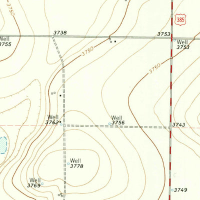 United States Geological Survey Dodd NE, TX (1962, 24000-Scale) digital map