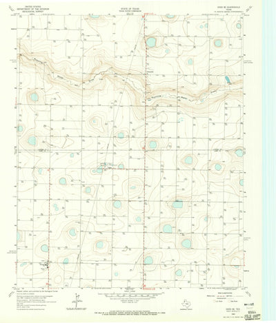 United States Geological Survey Dodd SE, TX (1963, 24000-Scale) digital map
