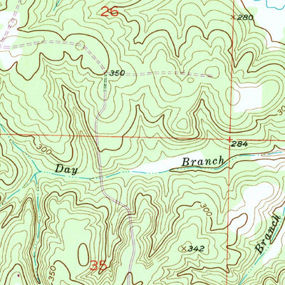 United States Geological Survey Doddridge, AR-LA (1952, 24000-Scale) digital map