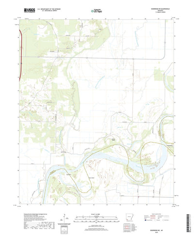 United States Geological Survey Doddridge NE, AR (2020, 24000-Scale) digital map