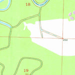 United States Geological Survey Doddridge NW, AR (1952, 24000-Scale) digital map