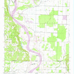 United States Geological Survey Doddridge SE, AR-LA (1952, 24000-Scale) digital map