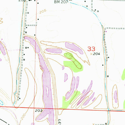 United States Geological Survey Doddridge SE, AR-LA (1952, 24000-Scale) digital map