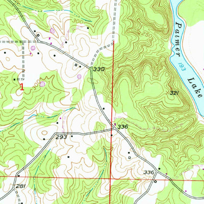 United States Geological Survey Doddridge SE, AR-LA (1952, 24000-Scale) digital map