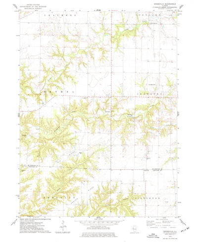 United States Geological Survey Doddsville, IL (1974, 24000-Scale) digital map