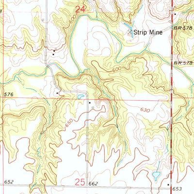 United States Geological Survey Doddsville, IL (1974, 24000-Scale) digital map