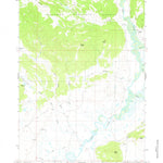 United States Geological Survey Dodge Butte, WY (1966, 24000-Scale) digital map