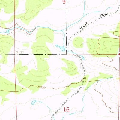 United States Geological Survey Dodge Butte, WY (1966, 24000-Scale) digital map