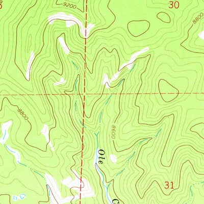 United States Geological Survey Dodge Butte, WY (1966, 24000-Scale) digital map