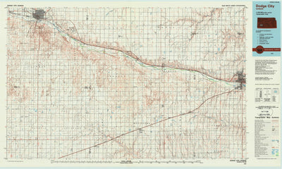 United States Geological Survey Dodge City, KS (1985, 100000-Scale) digital map