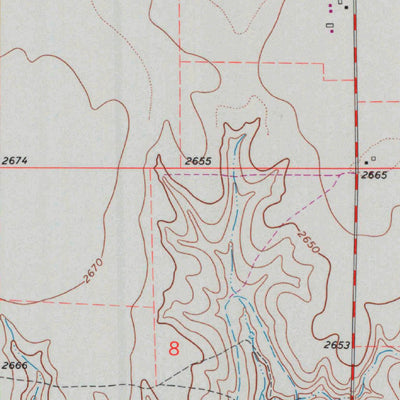 United States Geological Survey Dodge City SW, KS (1968, 24000-Scale) digital map