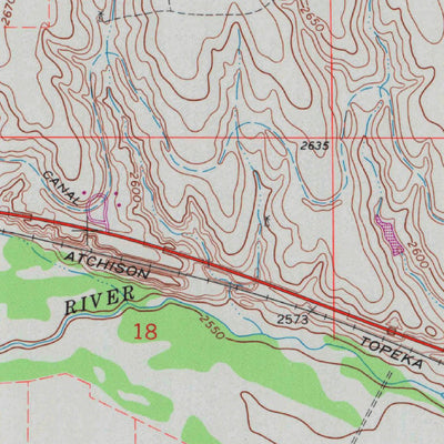 United States Geological Survey Dodge City SW, KS (1968, 24000-Scale) digital map