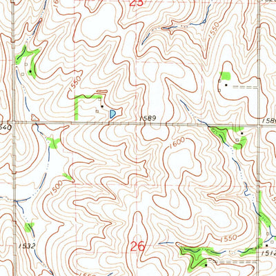 United States Geological Survey Dodge, NE (1966, 24000-Scale) digital map