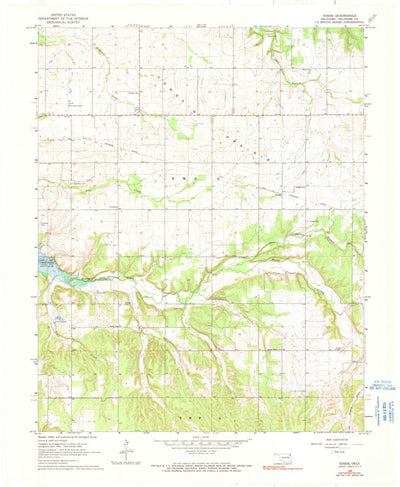United States Geological Survey Dodge, OK (1964, 24000-Scale) digital map
