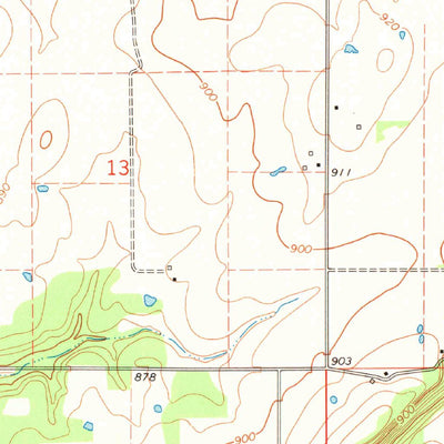 United States Geological Survey Dodge, OK (1964, 24000-Scale) digital map