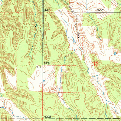 United States Geological Survey Dodge, OK (1964, 24000-Scale) digital map