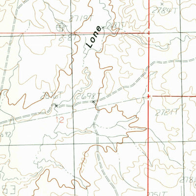 United States Geological Survey Dodge Reservoir, MT (1984, 24000-Scale) digital map