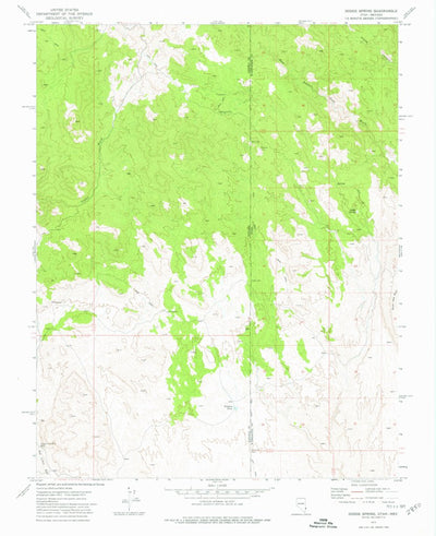 United States Geological Survey Dodge Spring, UT-NV (1973, 24000-Scale) digital map